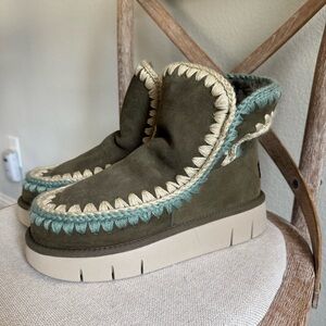 Mou Eskimo Bounce Boot Overstitching